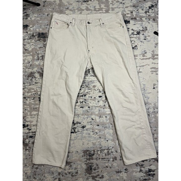 Other - Polo Ralph Lauren Jeans Mens Beige Denim Pants 867 Classic Fit Casual 38x30 2012